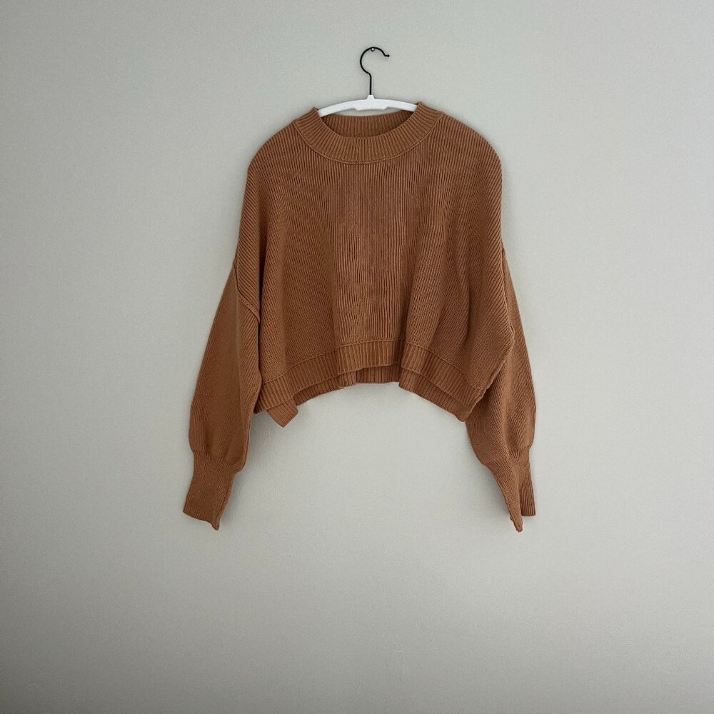 Free People Easy Street Crop Pullover